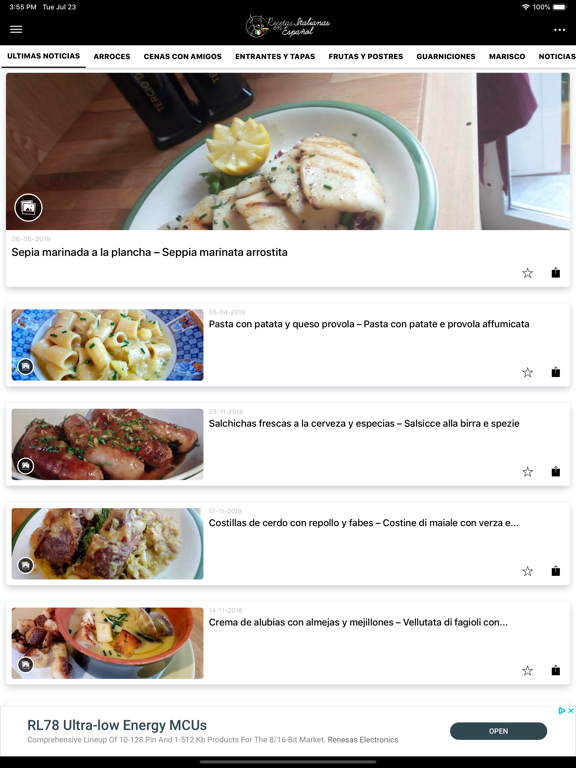 Screenshot #5 pour Recetas Italianas