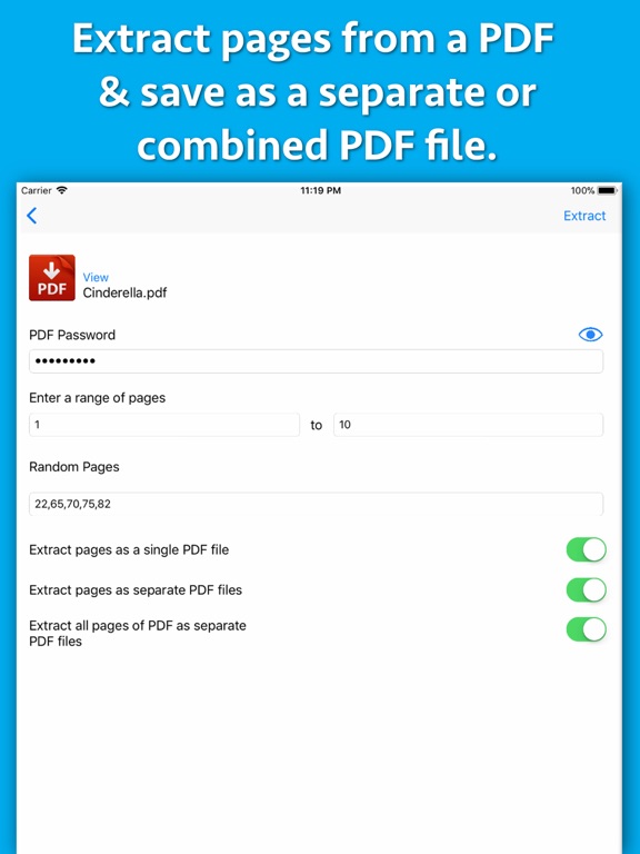 Screenshot #4 pour PDF pages Extractor & Splitter