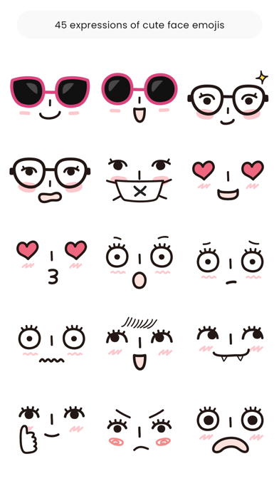 Face Emojis Sticker Pack Screenshot