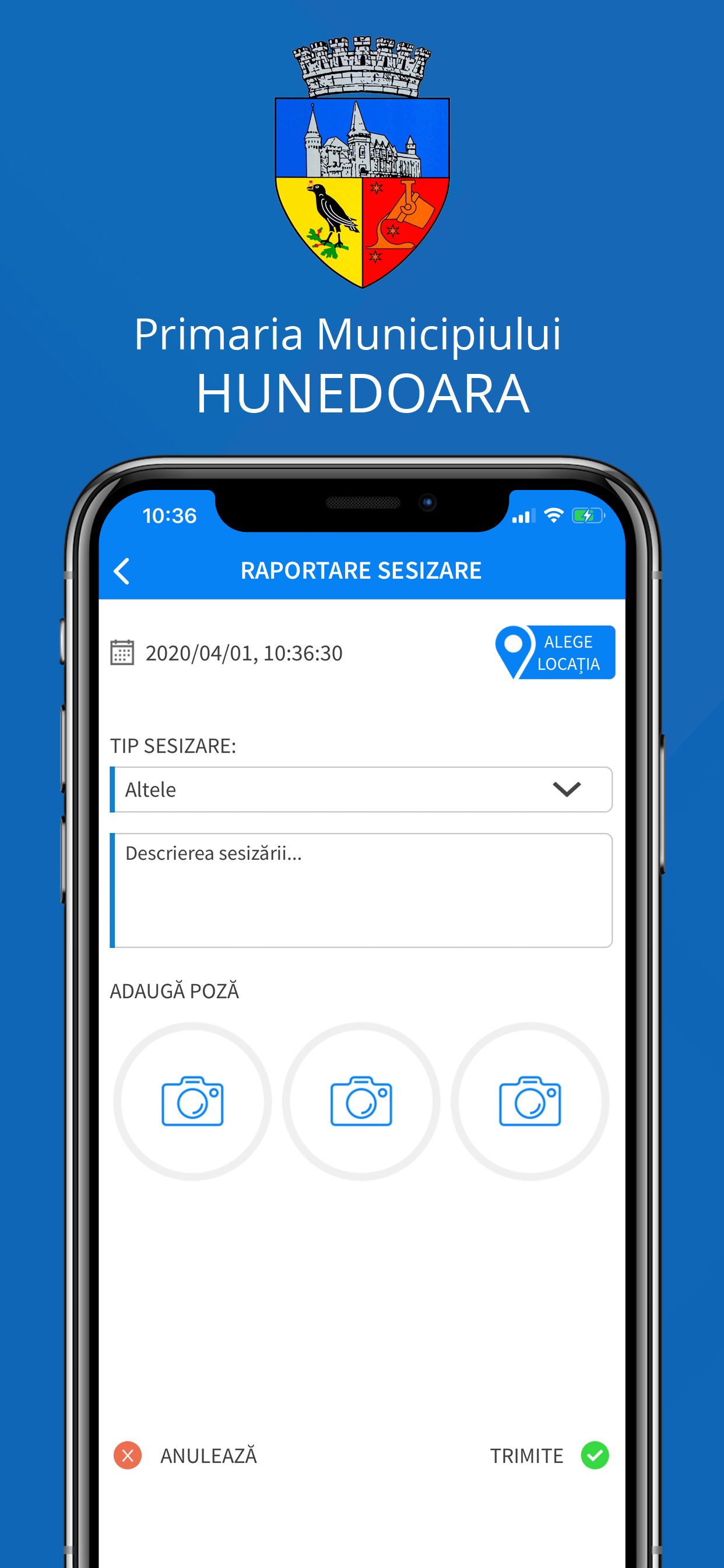 Municipiul Hunedoara Sesizări screenshot 4