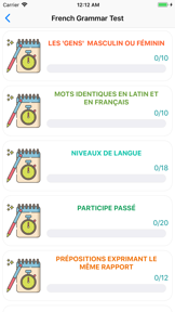 French Grammar Test screenshot