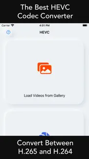 hevc - convert h.265 and h.264 iPhone Captures Décran 1