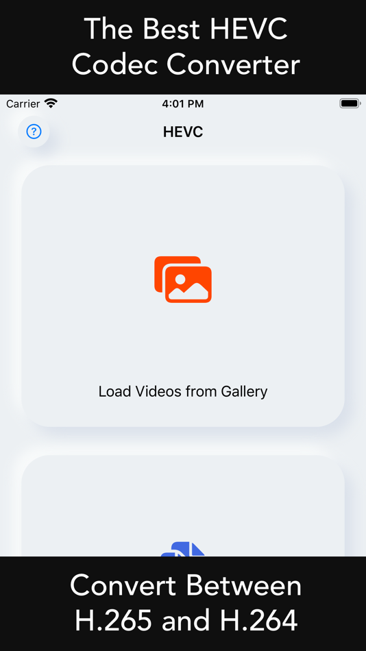 #1. HEVC - Convert H.265 and H.264 (iOS) 由: Dongwook Cho