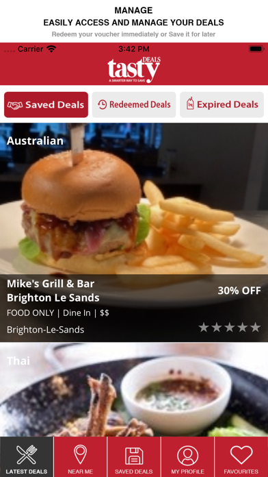 Tasty Deals-Restaurant Deals Screenshot