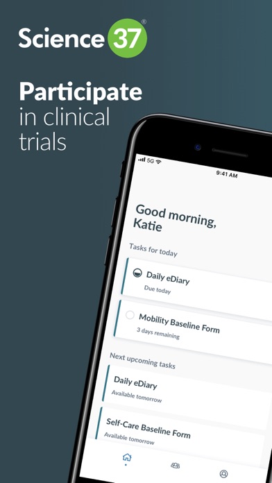 Science 37 Clinical Research Screenshot