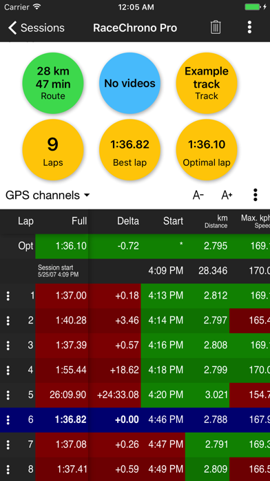 RaceChrono Pro Screenshot