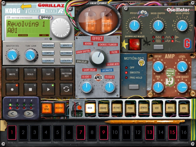 iELECTRIBE Gorillaz Edition Screenshot