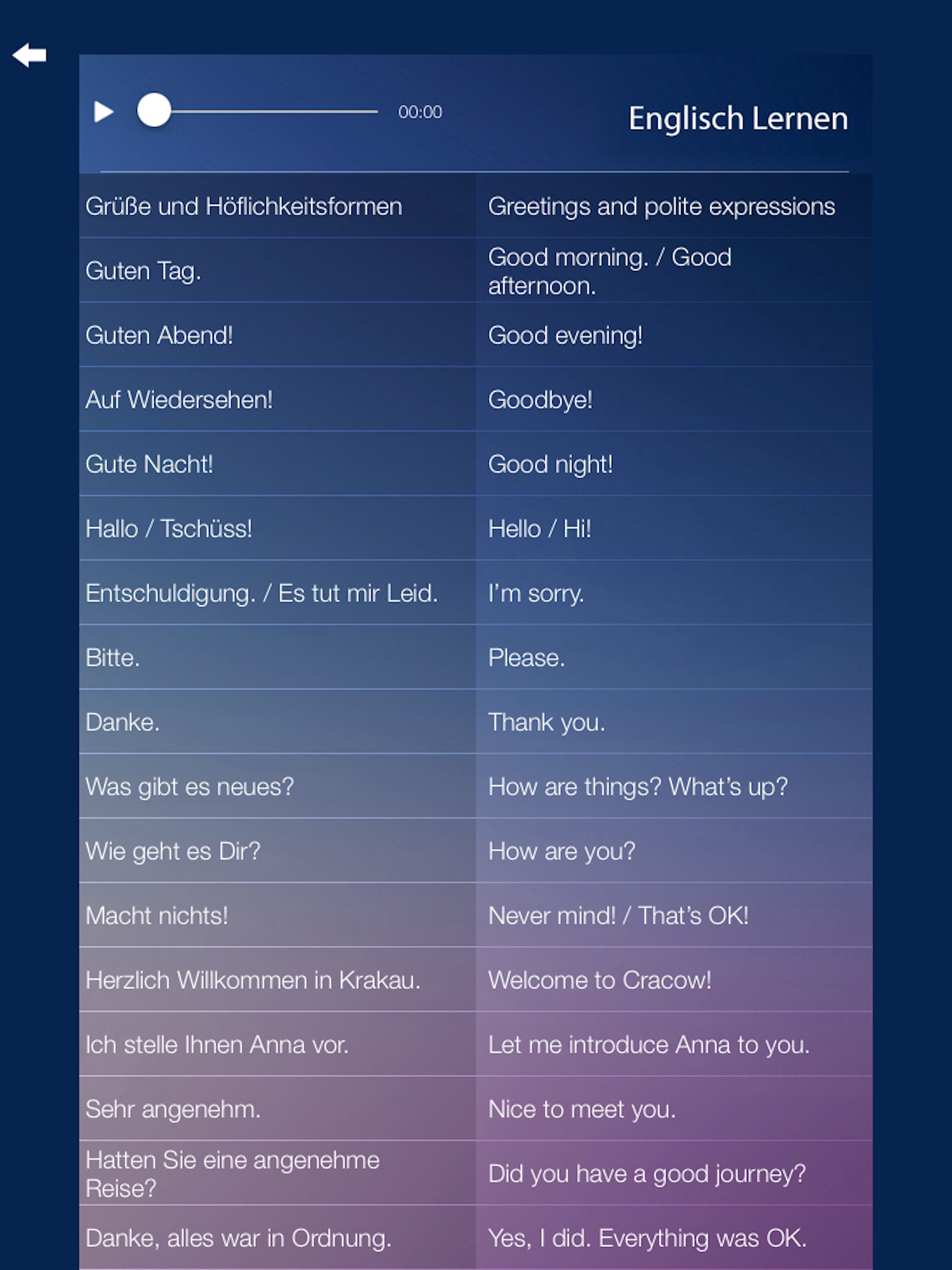Deutsch-Englisch Lernen screenshot 8