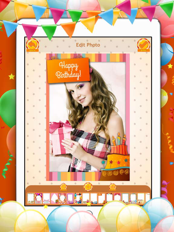 Screenshot #5 pour Bon Anniversaire Photo Éditeur