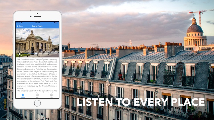 Paris Travel Audio Guide Map