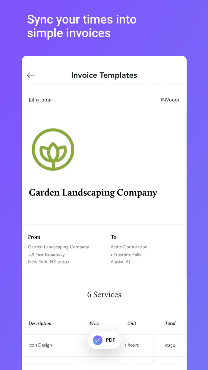 Time Tracker with Alto