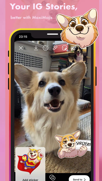 Screenshot #3 pour MaxiMojis - Corgi dog stickers