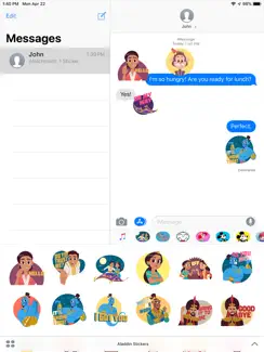 Disney Stickers: Aladdin iPad image 1
