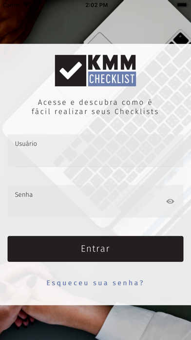 KMM Checklist Screenshot