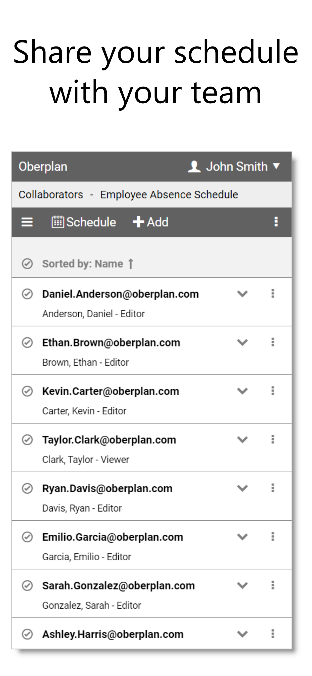 Oberplan - Resource Planner