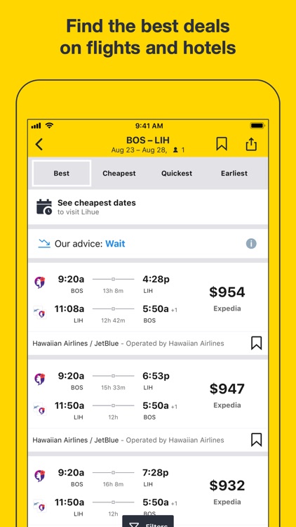 Cheapflights Flights & Hotels screenshot-0
