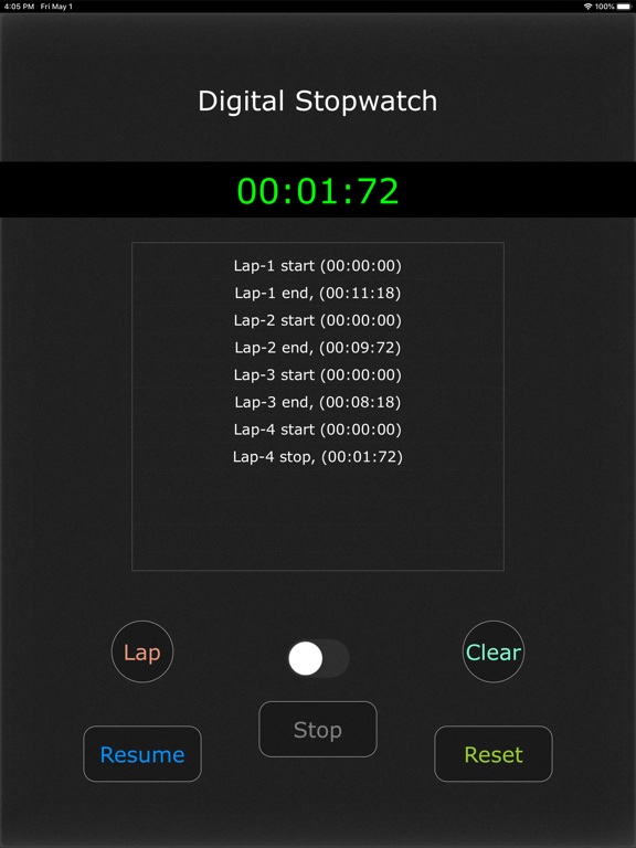 Screenshot #5 pour Stopwatch - Digital