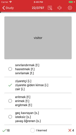 Game screenshot Tureng Vocabulary Notebook hack