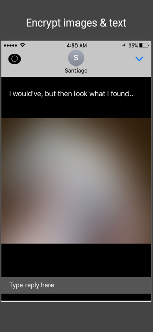 ‎Black SMS - Protected Texts Screenshot