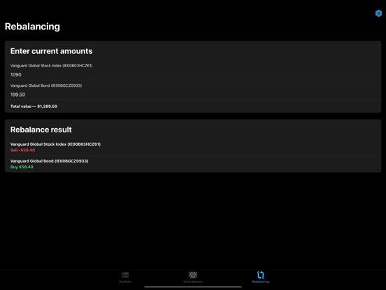 Screenshot #6 pour Invest Rebalancing Calculator