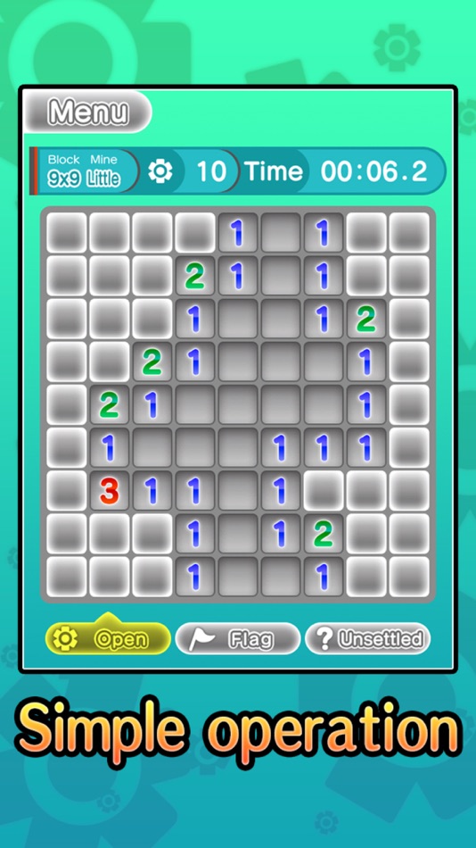 #1. Basic MineSweeper (iOS) 由: RUCKYGAMES CO., LTD.