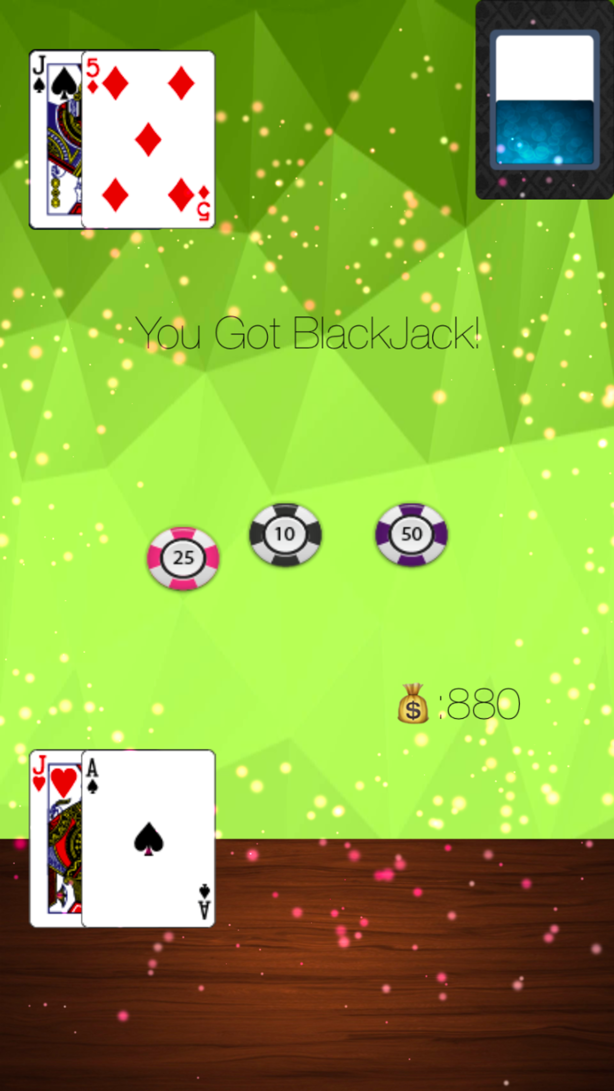 BJ21 Poker: BlackJack 21 Card