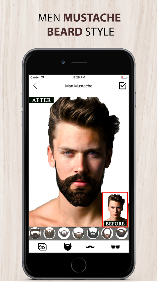 #3. Man Mustache Beard Editor (iOS) Podle: Arti Sharma