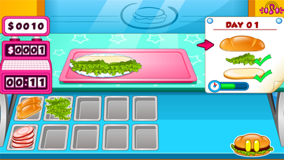 Go Fast Cooking Sandwiches Screenshot