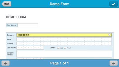 Magicomm DataForm screenshot 2