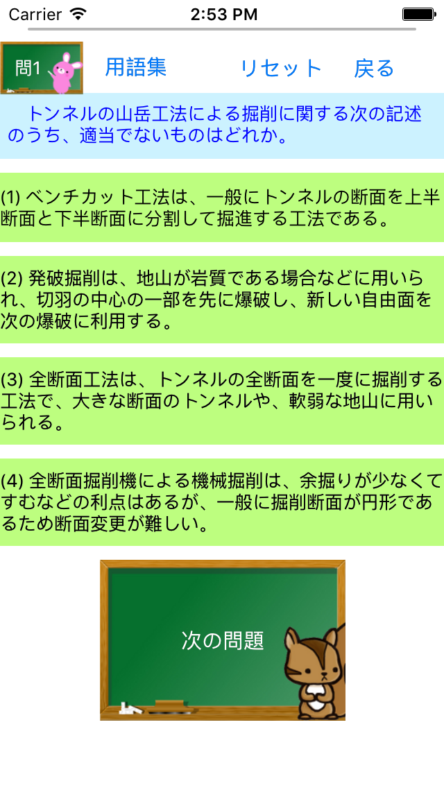 2級土木施工管理試験問題集lite　りすさんシリーズ