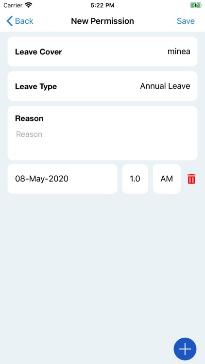 Claim and Request Leave