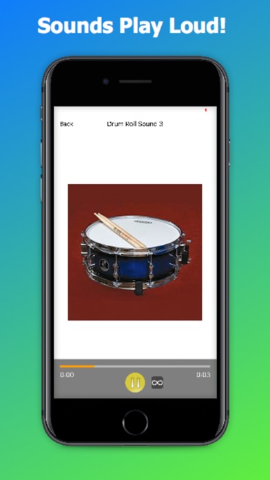 Screenshot #1 pour Realistic Drum Roll Sounds