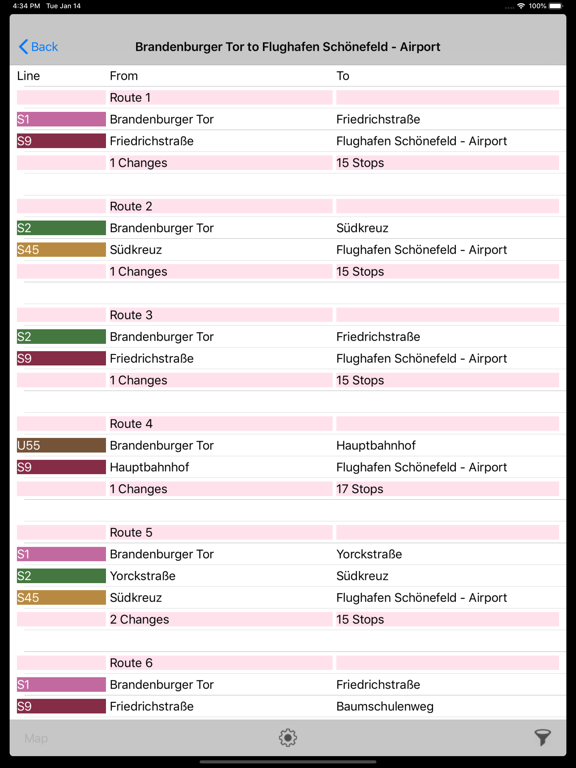 Screenshot #5 pour Berlin Subway Route Planner