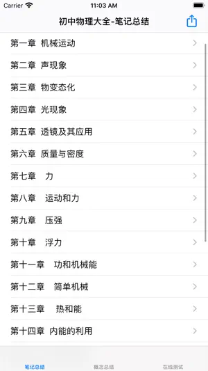 初中物理笔记|知识点总结大全 screenshot 1