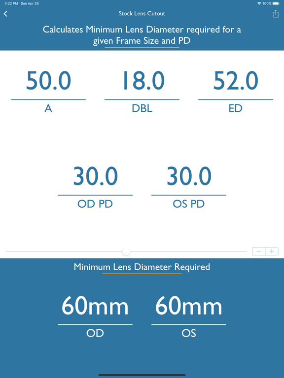 Screenshot #5 pour Optical Calculator for ECPs
