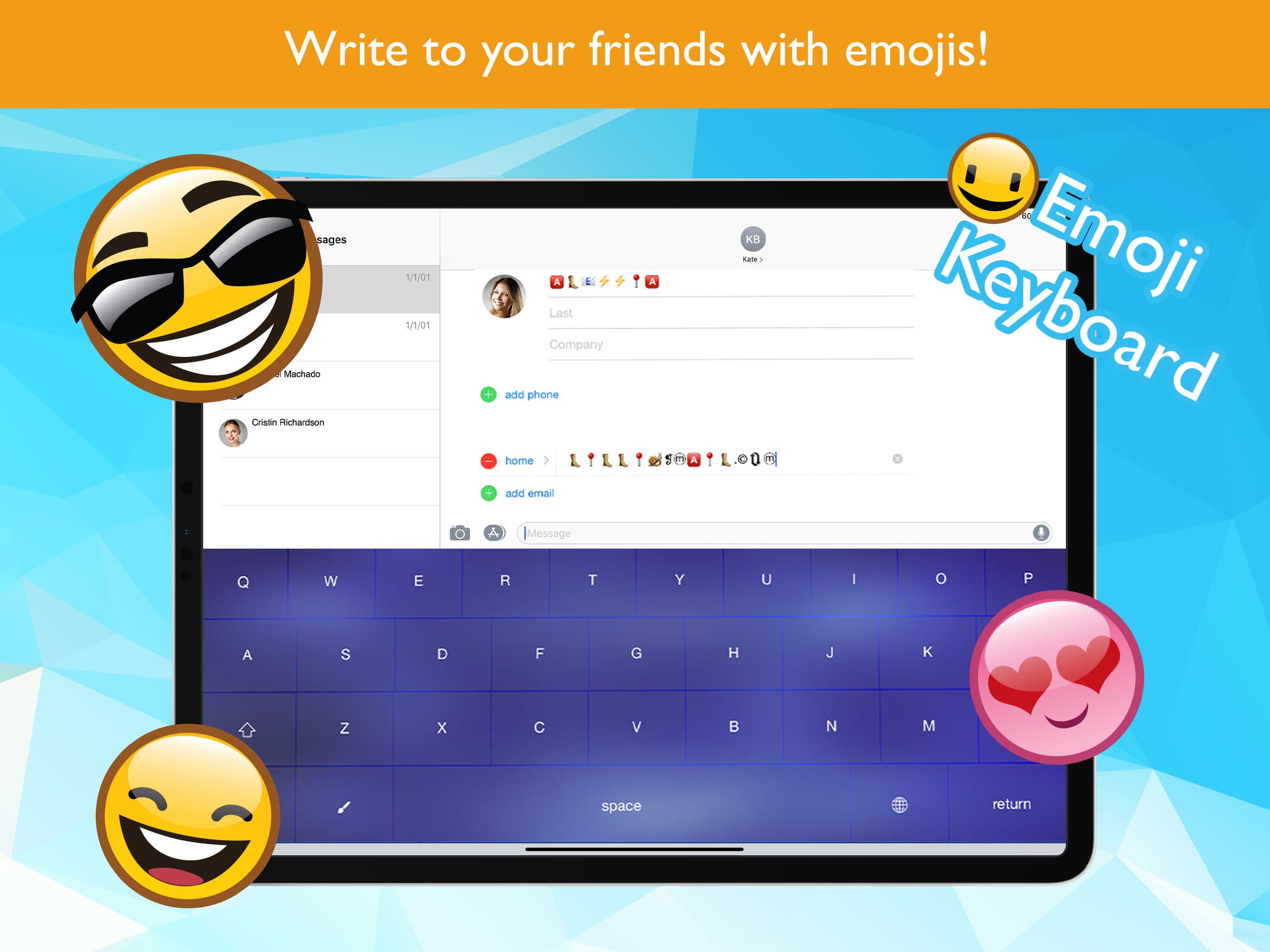 Write with emojis