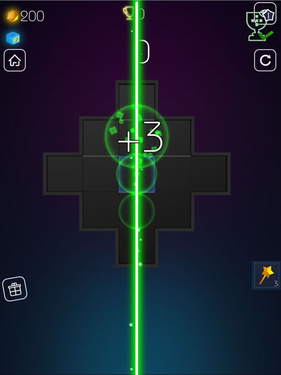 Merge Rings Neon iPad screenshot