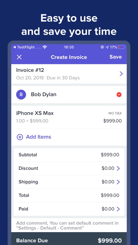 #3. myInvoice, swift invoice lite (iOS) 게시자: Shanghai Yuyan Network Technology Co., Ltd.(CN)