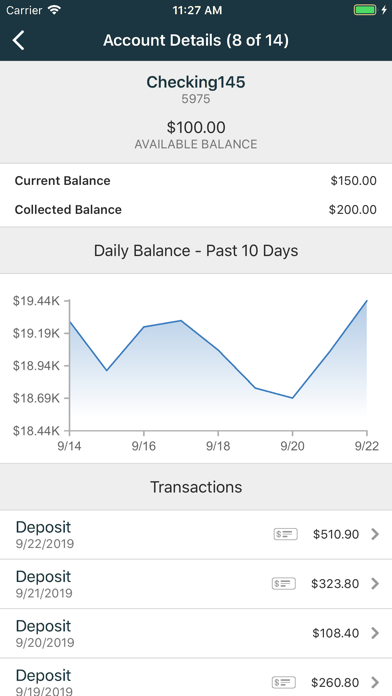Founders Bank Treasury Mgmt Screenshot