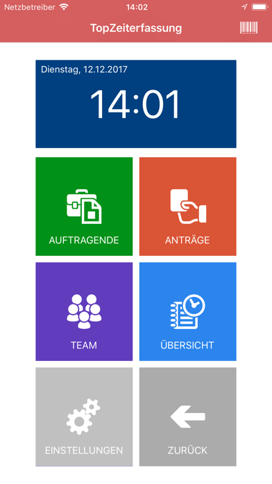 TopZeiterfassung Screenshot
