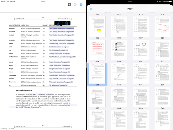 PDF Notes C iPad screenshot