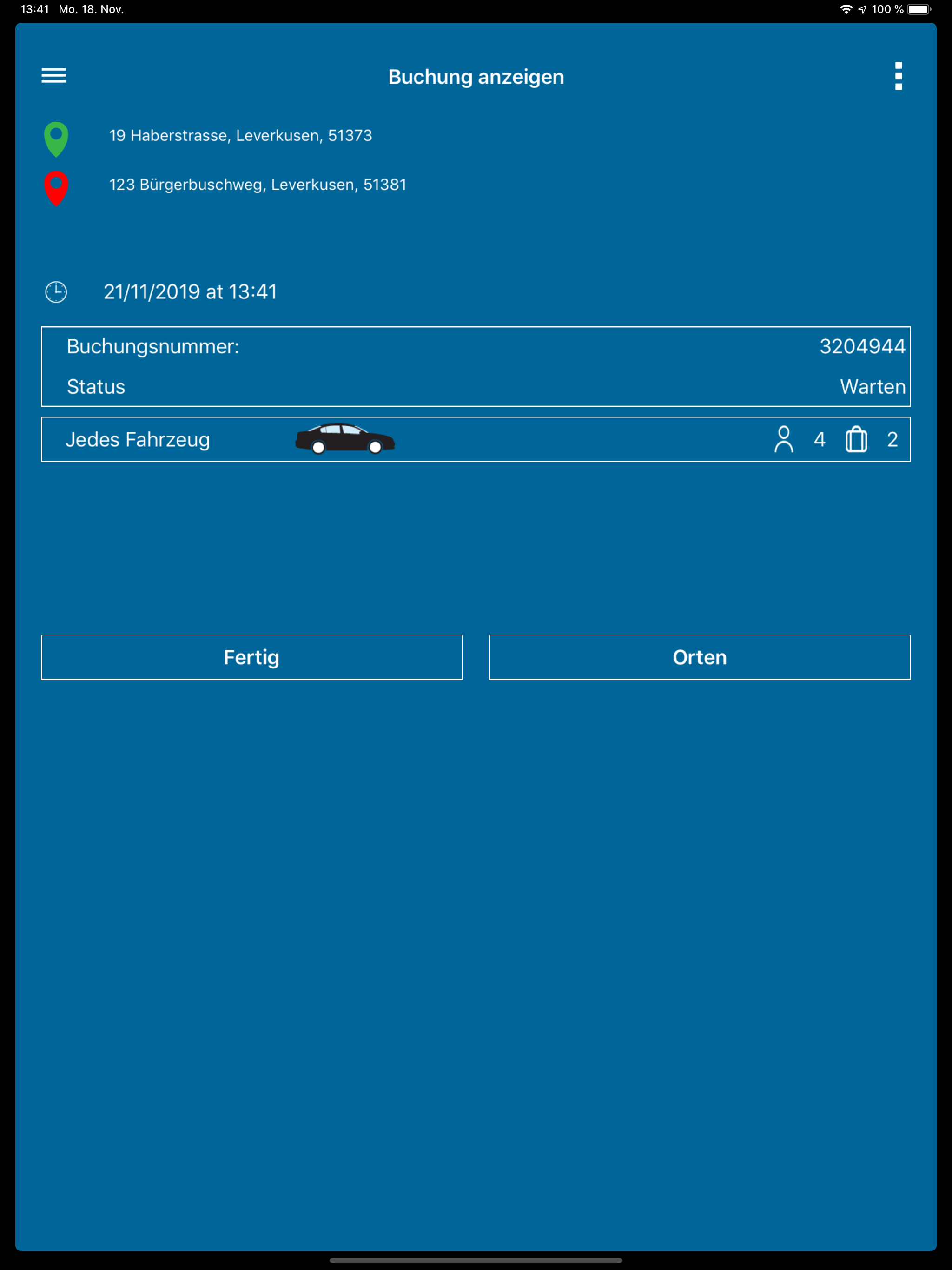 Taxiruf 3333 Leverkusen eG