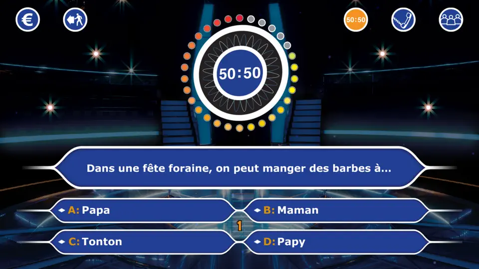 Capture d'écran de Qui Veut Gagner Des Millions sur iPhone 4