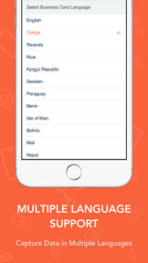 Card Scanner to Contacts + OCR screenshot