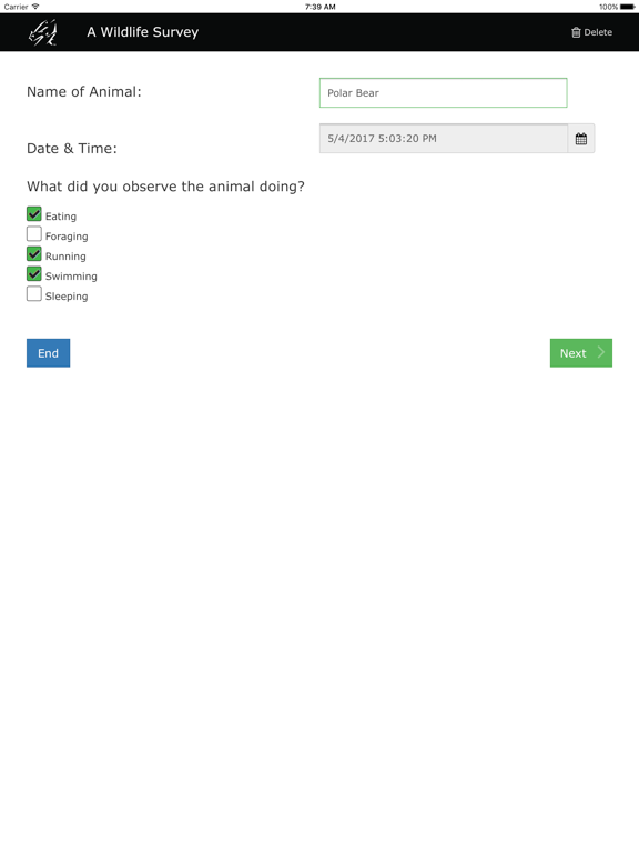 Pendragon Forms iPad screenshot