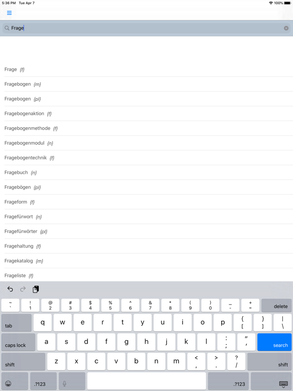Screenshot #6 pour German Article Finder