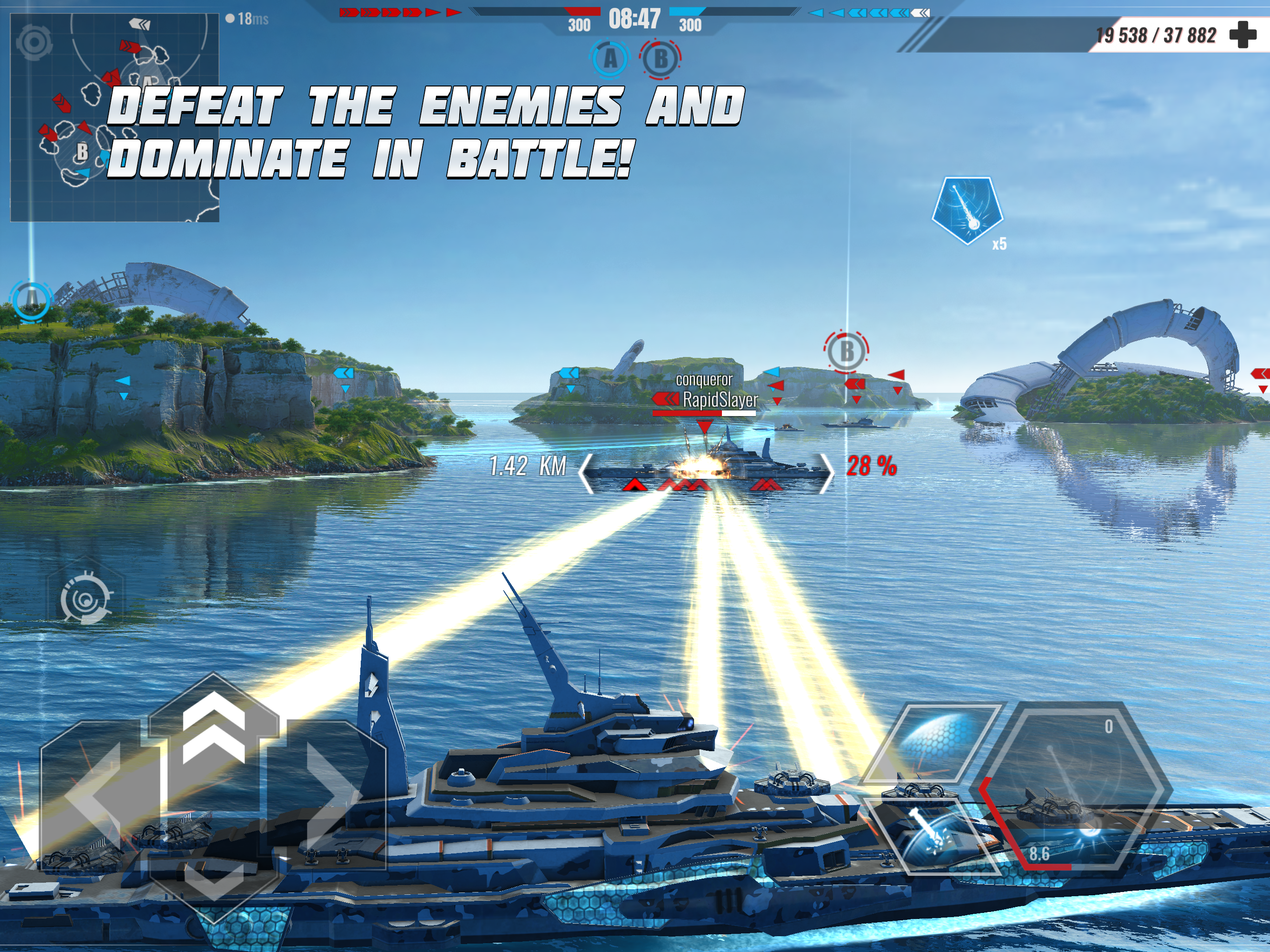 Pacific Warships: War Shooter screenshot 9