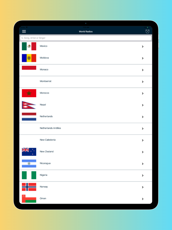 Radio Online - FM Radio World iPad screenshot 10 - Music app