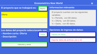 Screenshot #1 pour EconometricsNowWorld