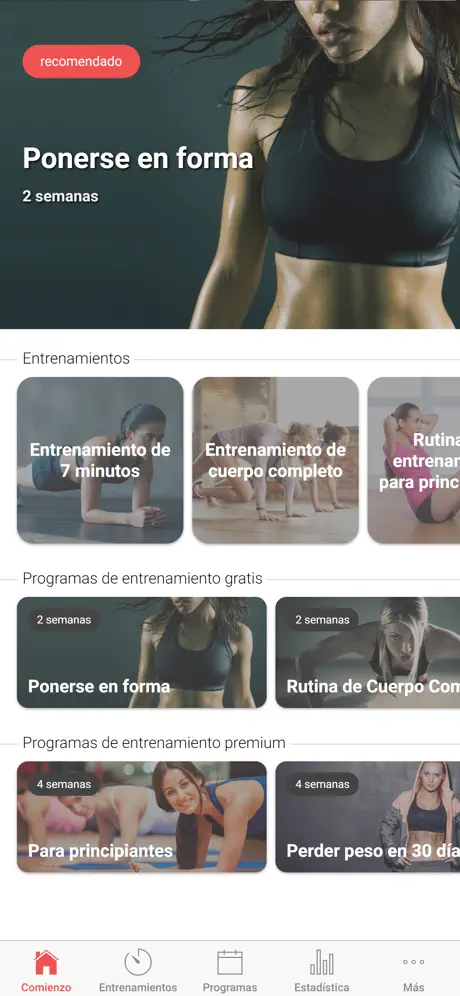 Entrenamientos para mujeres